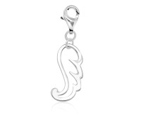 Wing Shape Silver Charms CH-57